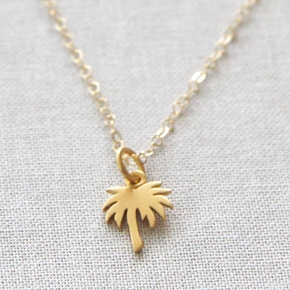 WILA Jewelry - MAUI🌴 palm tree charm necklace tropical gold
